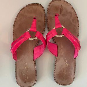 Lilly Pulitzer Pink McKim Sandals - Size 6.5